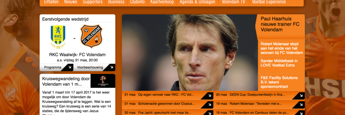 FC Volendam slaat snel door en serveert nieuwe trainer aan publiek