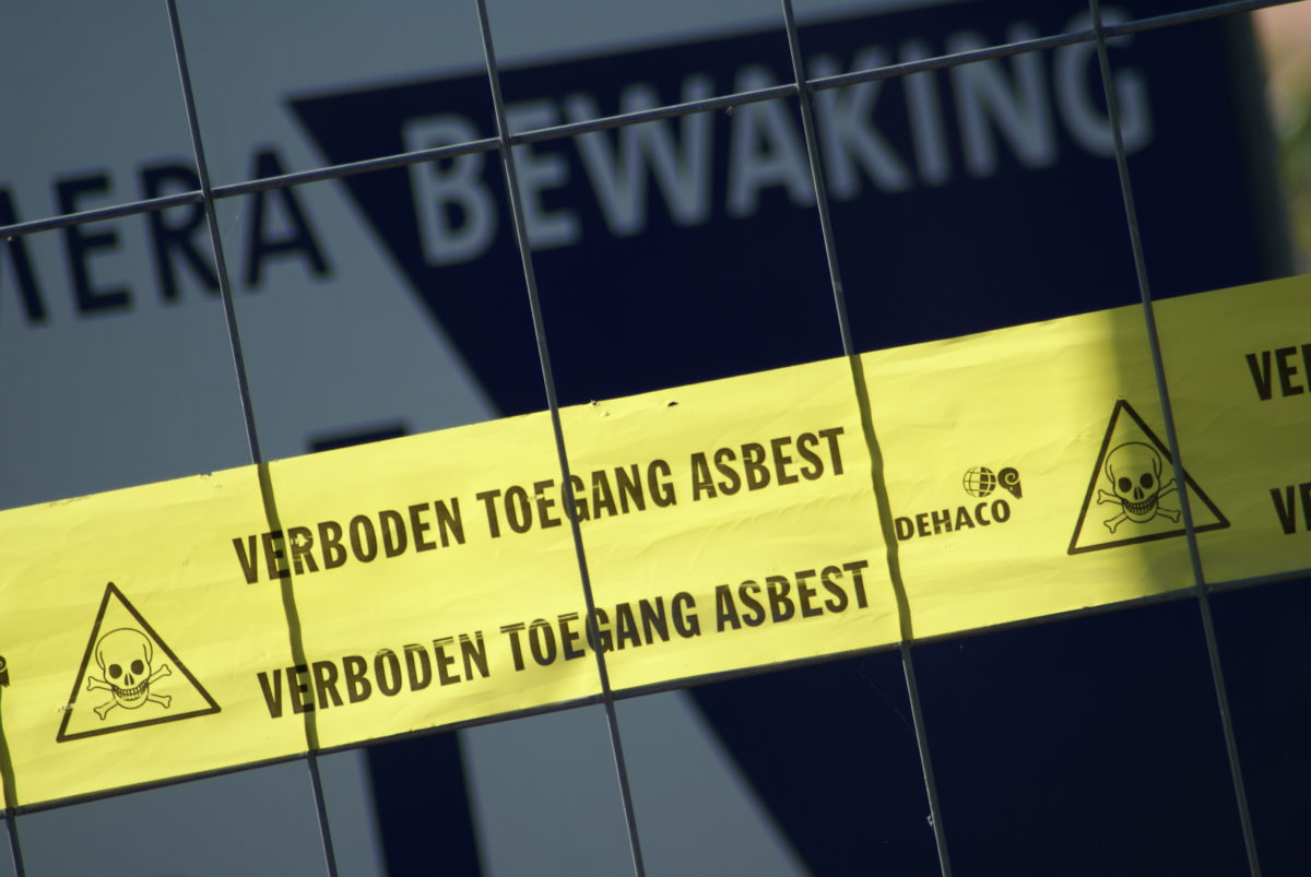 Hekwerk verboden toegang - Asbest